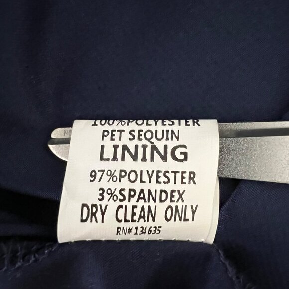 Minuet Womens Blue Strapless Pleated Formal Gown Sequin Bodice Maxi Dress size M - Picture 10 of 13